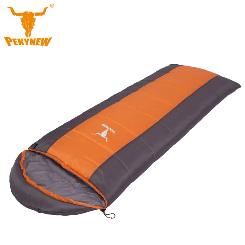 

Pekynew outdoor hiking camping sleeping bag can be spliced couples three quarter envelope type polyester Keep warm bag 1.3kg