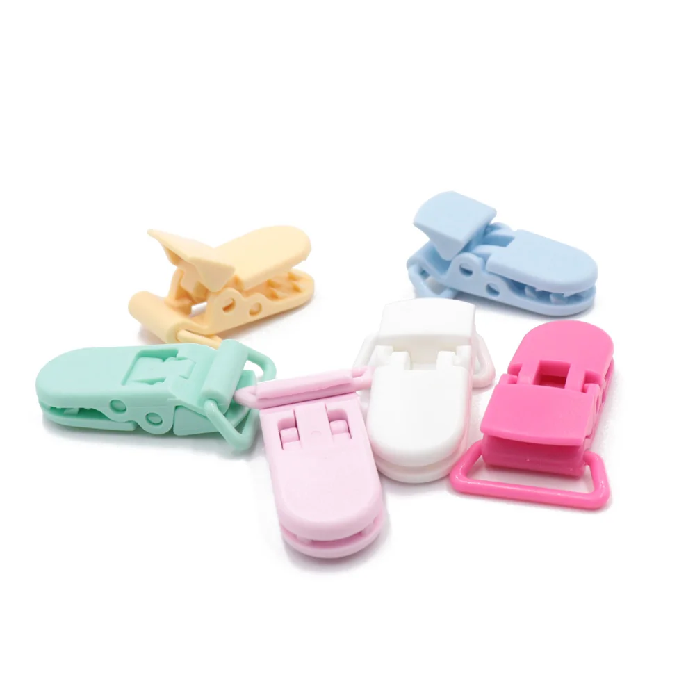 Pacifier Clip Plastic Flat Baby Dummy Soother Suspender Toddler Teething Necklace Accessories 5Pcs/Lot