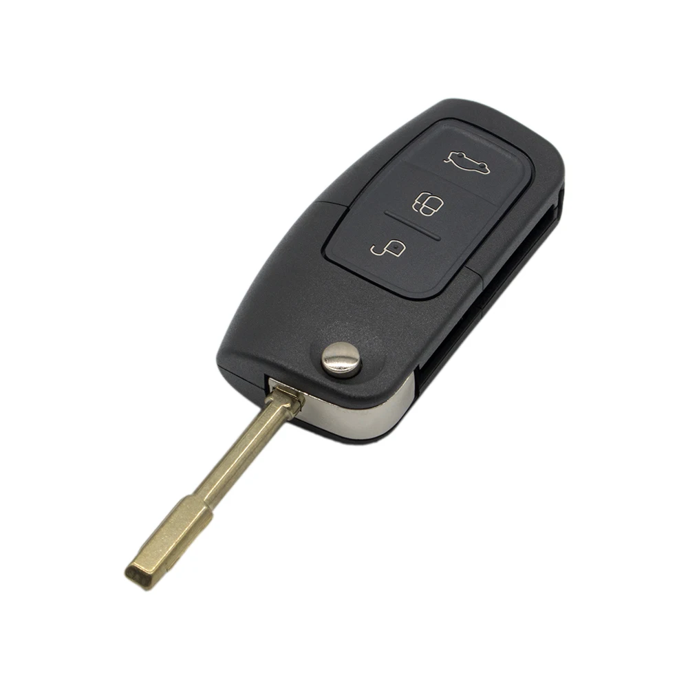WhatsKey 3 кнопки складной откидная оболочка ключа дистанционного управления Fob чехол для Ford Focus 2 3 Mondeo Fiesta C Max Ka Galaxy Kuga Escape