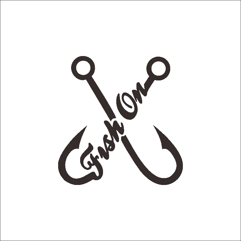 DCTAL  car Fishing Sticker car styling programa Catfish Hunter Pesca divertido Cuerpo Adhesivos Accesorios fishing decal  F1-201