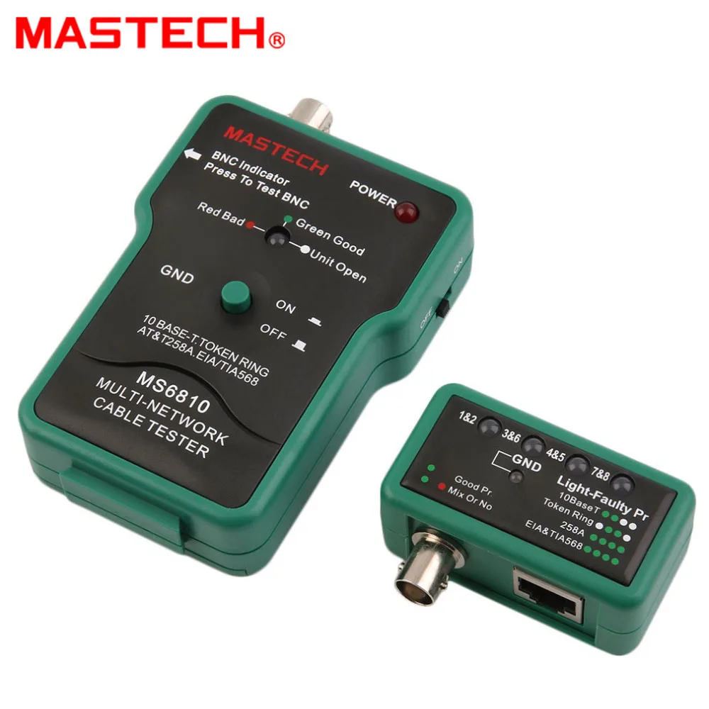 

MASTECH MS6810 Hot Coaxial Cable BNC Network Wire Line Tester Detector Tracker