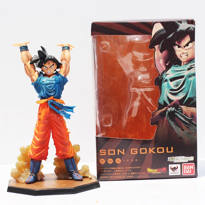 16cm Anime Dragon Ball Z Figuarts Zero Son Goku Spirit Bomb Genki Dama Ver PVC Action Figure DBZ Cool Model Doll | Игрушки и хобби