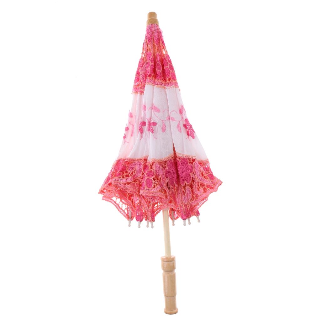 Ручной работы Мини Кружева цветок зонтик Свадебный Цветок Девушка Вечерние реквизит декора
