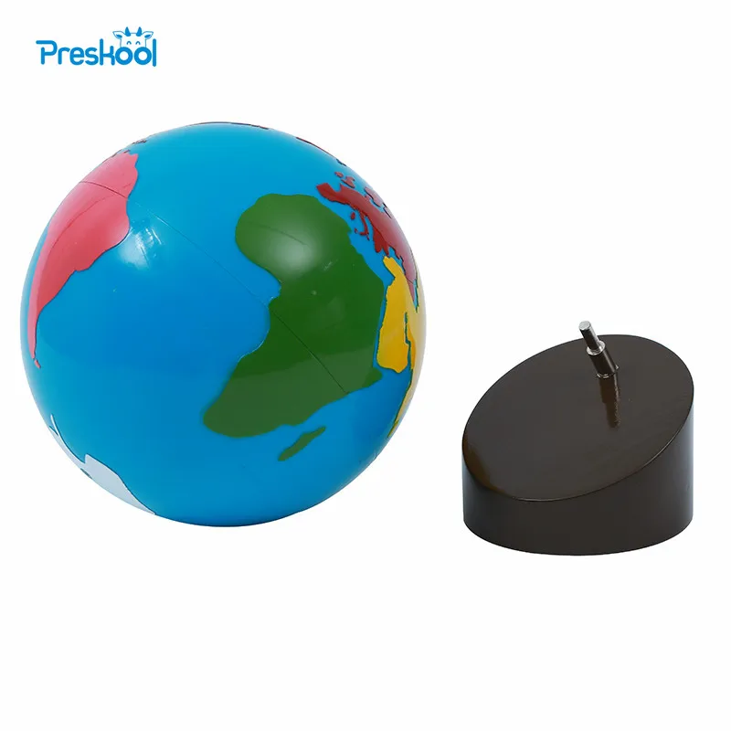  Baby Toy Montessori Colorful Globe Map Learning & Education Early Childhood Education Kids Brinqued