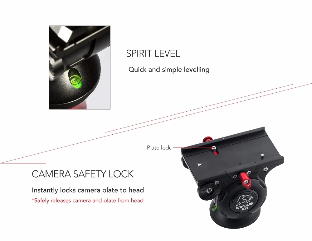 Ifootings KOMODO K5 видео жидкость головка легкий гидравлический демпфирования для DSLR камеры штатив монопод