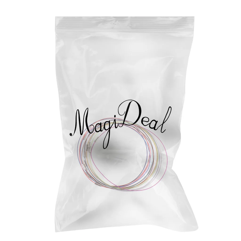 12pcs Mixed Color Steel Memory Wire Cord Necklace Choker DIY Jewelry Making DIY Handmade Crafts Findings