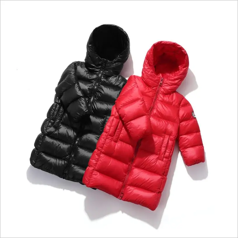

Winter children's down jacket children's hat warm jacket boys and girls fashion casual long clothes