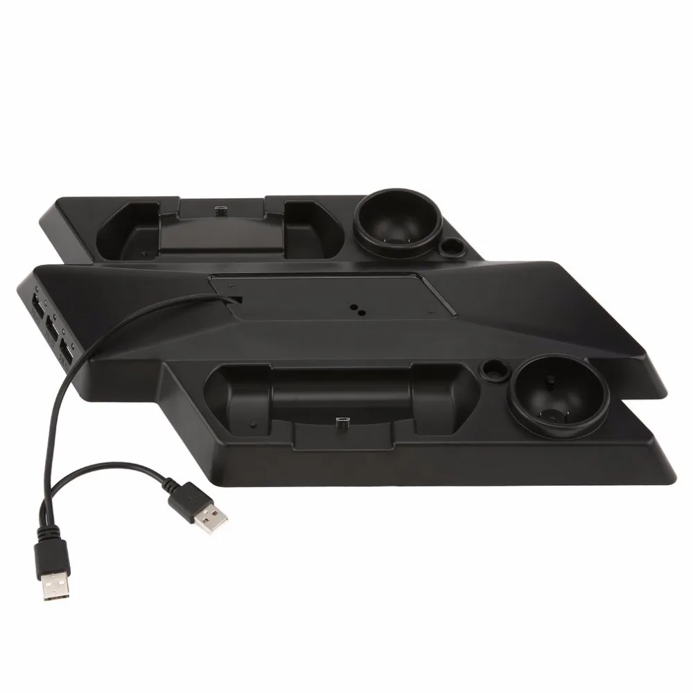 

Multifunctional Charging Bracket Base Perfect for PS4 Pro/Slim + VR Host and Handle Vertical Stand Kit with 3 HUB Interfaces