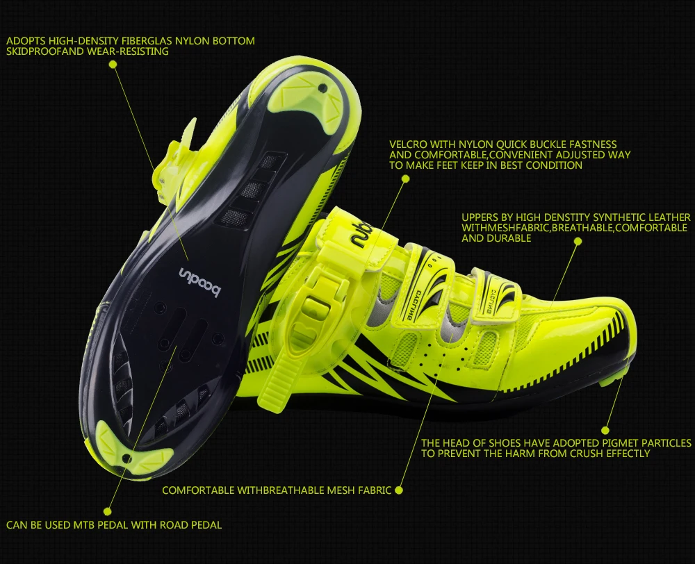 Boodun Oddychająca Kolarstwo Górskie Buty Letni Wypoczynek Sport Odkryty Mtb Szosowe Rowerów Blokada Buty Jeździeckie Buty Mężczyźni I Kobiety Mountain Cycling Shoes Cycling Shoescycling Shoes Mountain Aliexpress