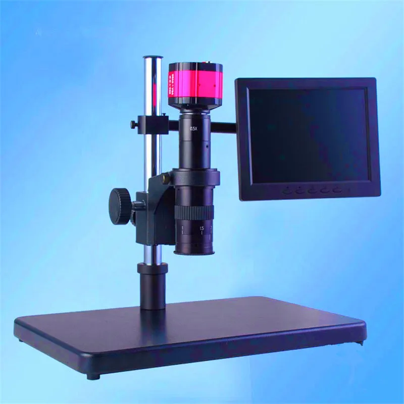 

FGHGF Electronic digital microscope 2 megapixel VGA camera 7" LCD C - Mounting lens LED light Diagnostic tools PCB soldering