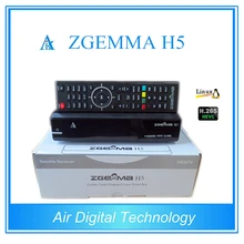 Best Offer for 10pcs/lot ZGEMMA H5 Enigma 2 Linux Combo DVB-S2 + DVB-T2/C tuner Digital tv Receiver with HEVC H.265