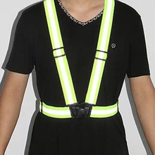 Открытый жилет безопасности светоотражающий ремень высокая видимость унисекс жилет безопасности подходит для бега Велоспорт Спортивная одежда на открытом воздухе 6 цветов