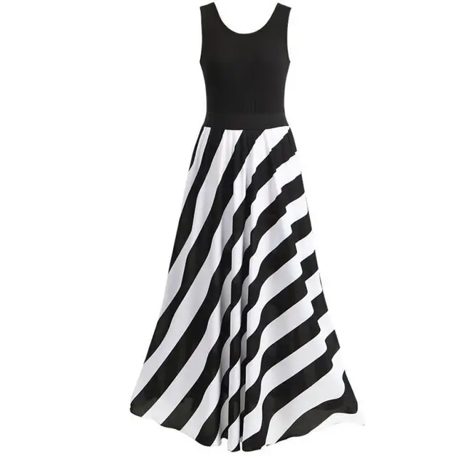 Aliexpress.com : Buy 2018 Party Dresses Evening Black And White Stripes ...