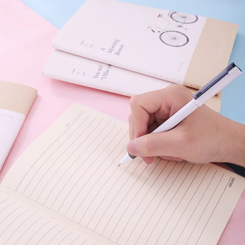 

Deli 4pcs A5 Notebook Travel Journal Book 60 Pages Writing Diary Kawaii Stationery Student Gifts Office School Supplies