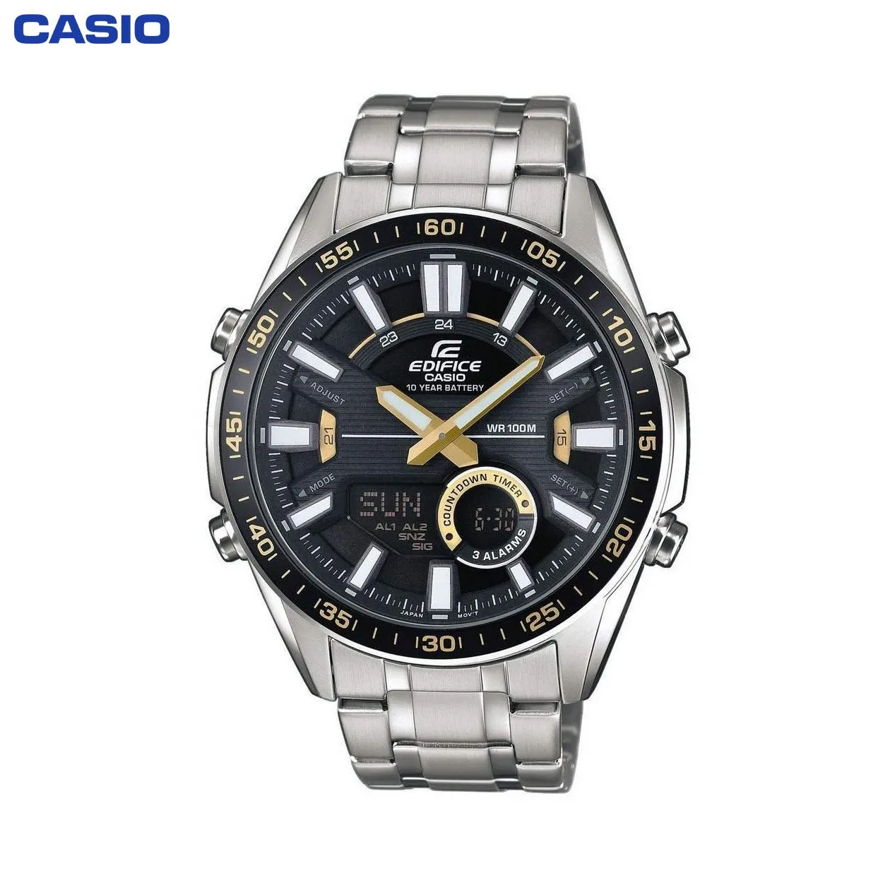 Наручные часы Casio EFV-C100D-1BVEF мужские с кварцевым хронографом на браслете |