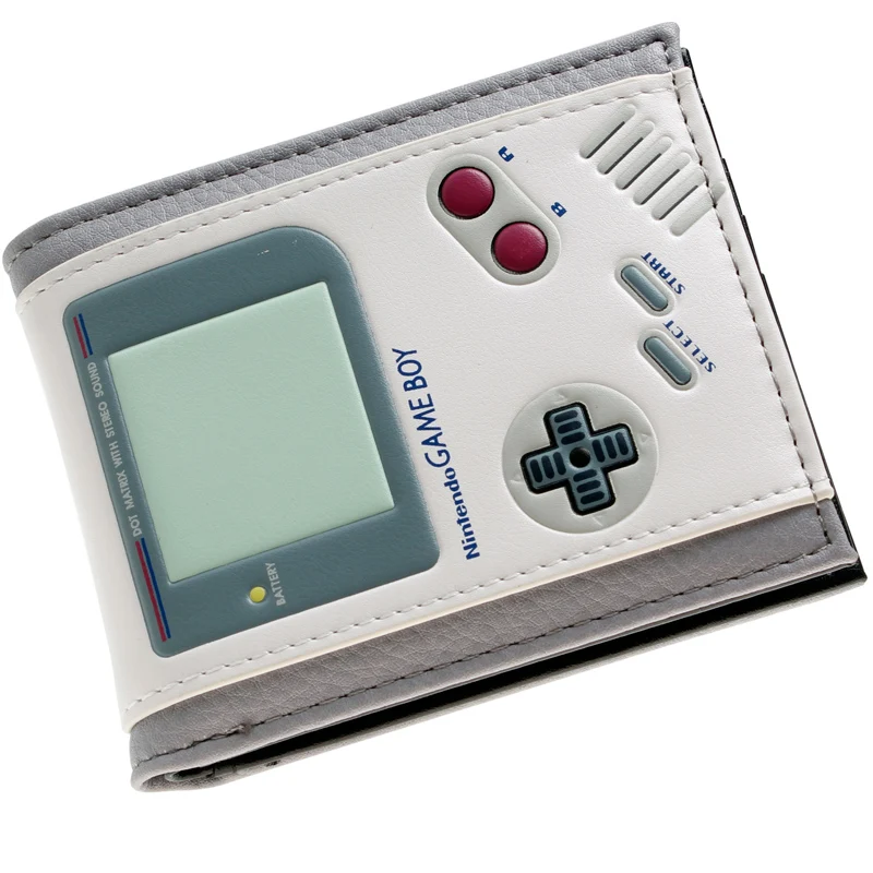 

Game Boy white Bi - a Fold Wallet Women Purse DFT-10083