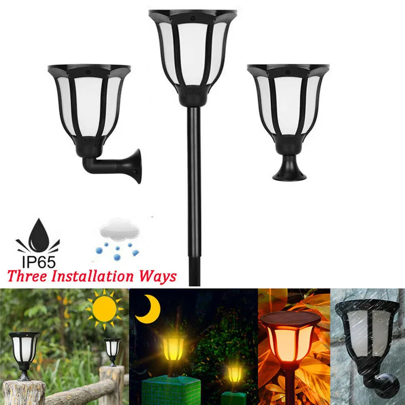 Cheap Price of  2019 Hot Solar Powered LED Garden Lights Auto Patio Yard Garden Led Outdoor Lamp Lot