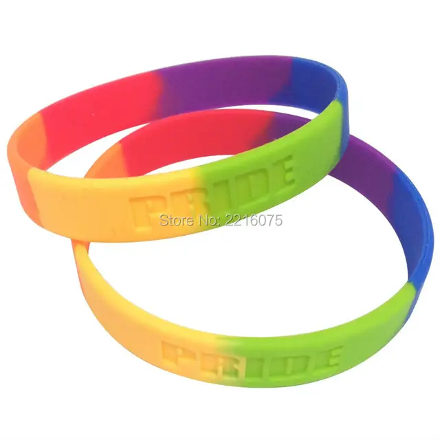 300pcs Rainbow Pride Colorful Silicone Wristband Rubber 300pcs Rainbow Pride Colorful Silicone Wristband Rubber Bracelets Free Shipping By Dhl Express