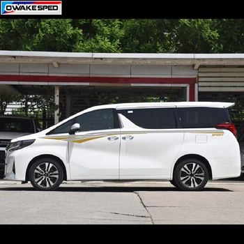 

Car Stickers Waist Lines Auto Body Decor Sticker Professional Vinyl Decal For Toyota Alphard Previa Racing Sport Stripes