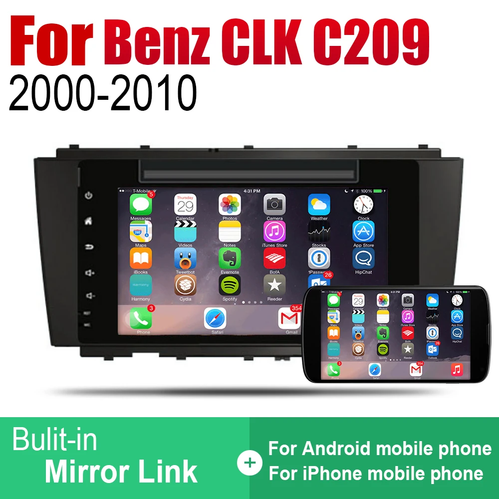 Top Android 2 Din Auto Radio DVD For Mercedes Benz CLK Class C209 A209 2000~2010 NTG Car Multimedia Player GPS Navigation System 4 Top Android 2 Din Auto Radio DVD For Mercedes Benz CLK Class C209 A209 2000~2010 NTG Car Multimedia Player GPS Navigation System 4