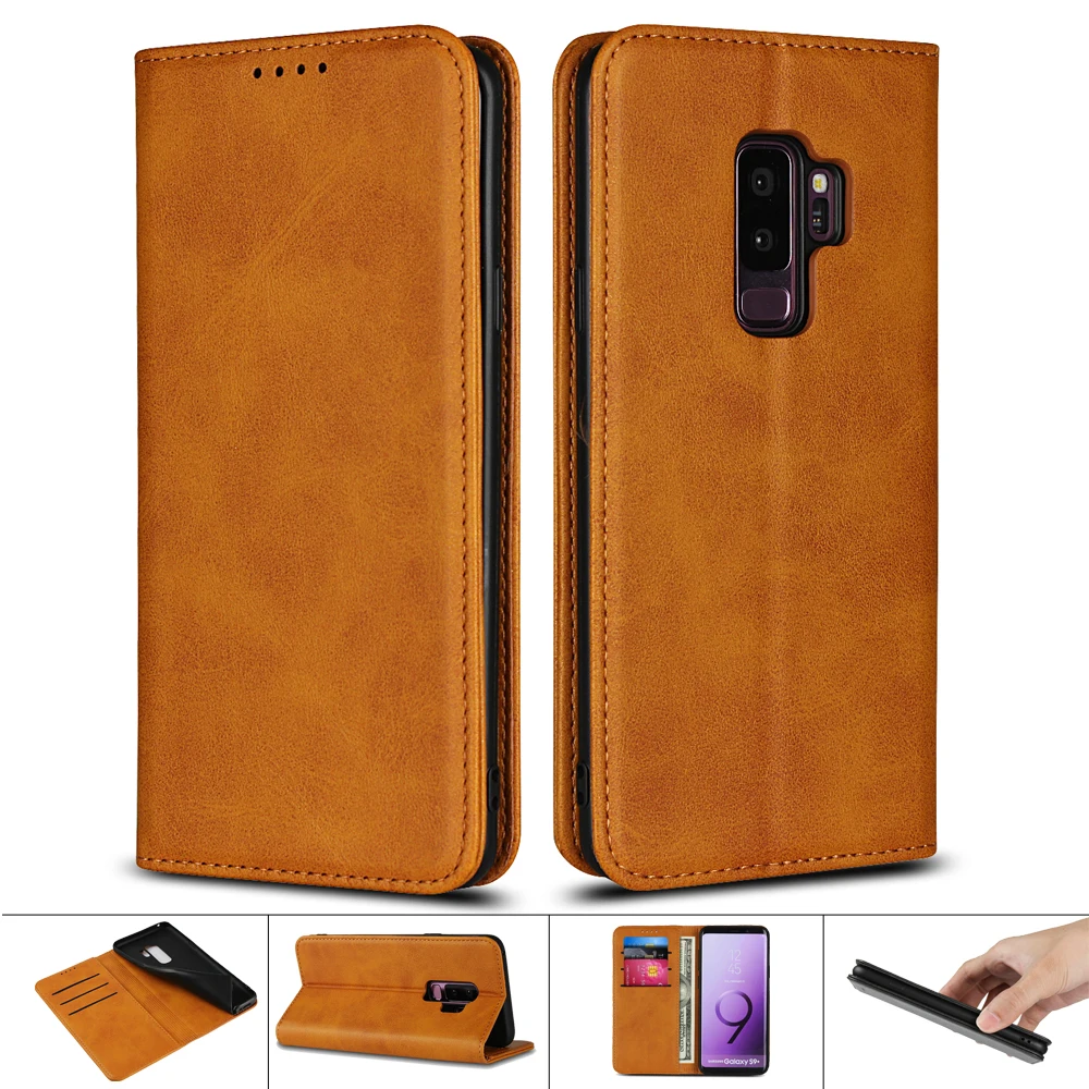 2018 Cases for Samsung Galaxy S9 S9Plus Flip Leather Case Luxury Wallet