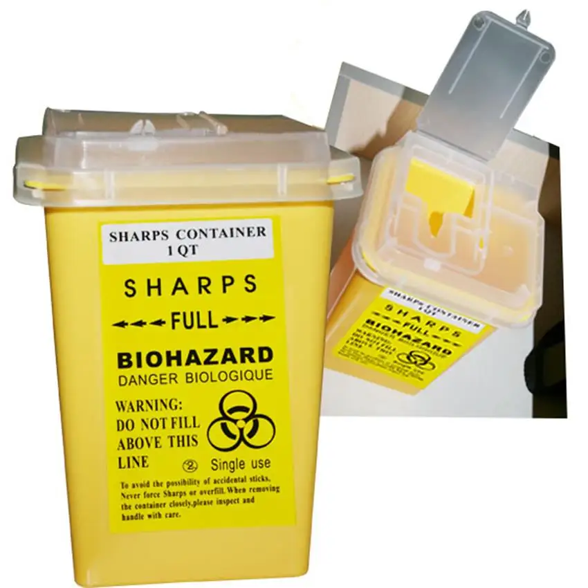 

1Pcs Yellow Tattoo Sharps Collection Gathering Barrel Supplies For Tattoo Needle Tip Garbage Container Tools Tattoo Accessories