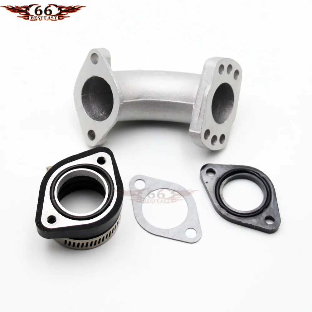 

ADJUSTABLE 26mm PIT DIRT BIKE INLET MANIFOLD & ADAPTER GASKET FITS 125cc 140cc 150cc 160cc PITBIKES New