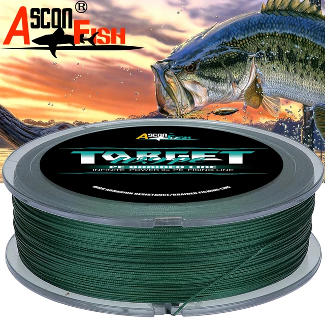 Best Price Ascon Fish PE 9 Strands Braided Fishing Line 500m Multifilament Fishing Line 547yd Underwater Hunting Tackle 15-310LB GREEN Best Price Ascon Fish PE 9 Strands Braided Fishing Line 500m Multifilament Fishing Line 547yd Underwater Hunting Tackle 15-310LB GREEN