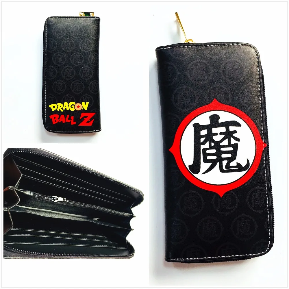 

2018 New Arrivel Anime Dragon Ball Z Cartoon Wallet with Zipper Wallet Cosplay Coin Purse Card Holder Wallet