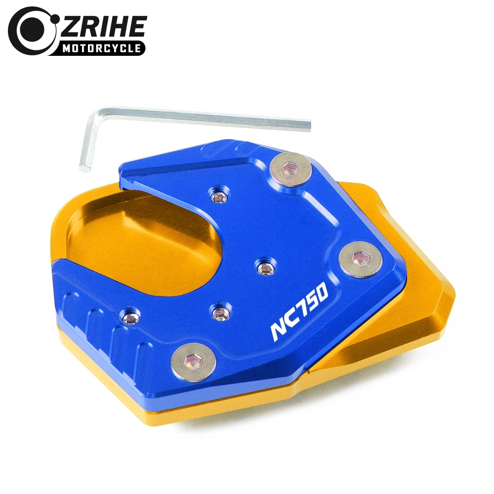 Gold Blue Аксессуары для мотоциклов алюминиевая подставка для ног Расширительная плата для Honda NC750X/S NC 750 X/S - Цвет: Gold Blue