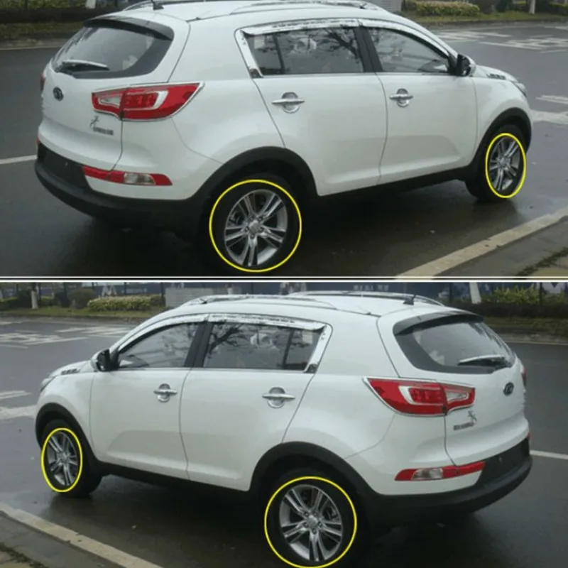  Carbon Car Wheel Mask Stickers Tire Sticker For Kia Sportage R 17 Inch Carbon Fiber Sticker 40pcs C