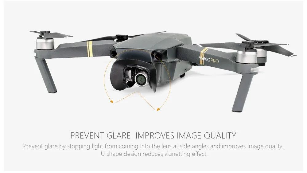 Pgytech Камера протектор бленда Защита от солнца Тенты Блик щит для dji Мавик Pro и платины дроны Интимные аксессуары