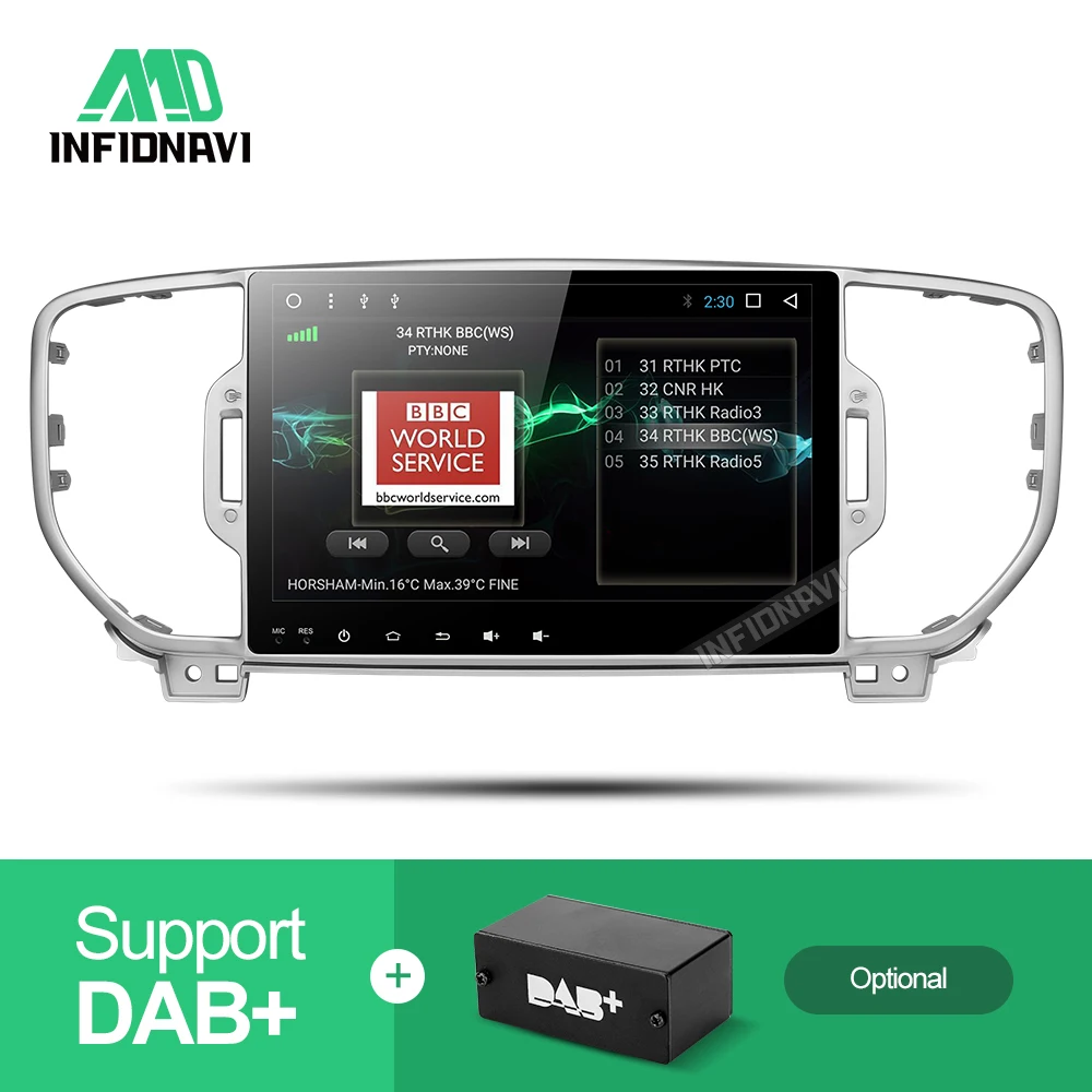 Sale android 8.1 car dvd for KIA sportage 2016 2017 kx5 gps navigation car radio video stereo multimedia player octa core IPS screen 2