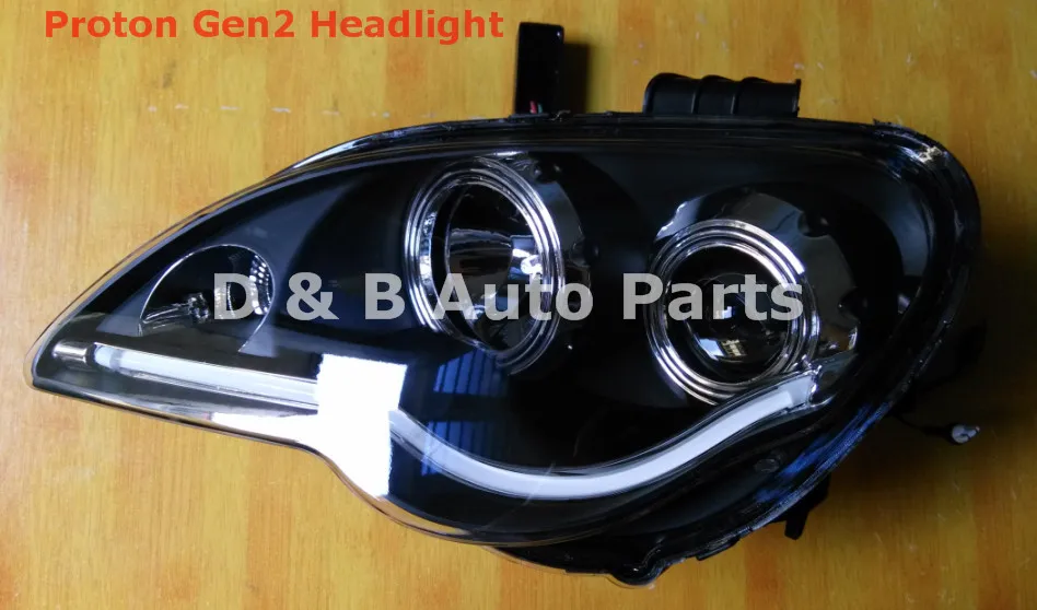 

Pack of 2 Brand New Led Headlights Led Front Lights Tuning Lights with Light Bar for Proton Gen2