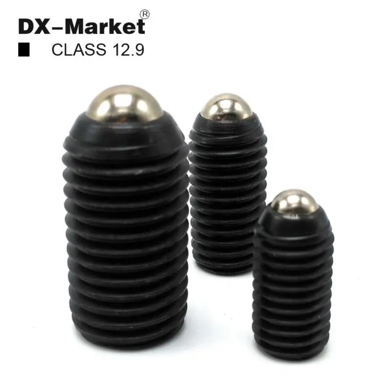

m12*20-30mm , m12 Ball Plunger Spring Plunger screw , black 12.9 alloy steel bolt , attachment screw fasteners