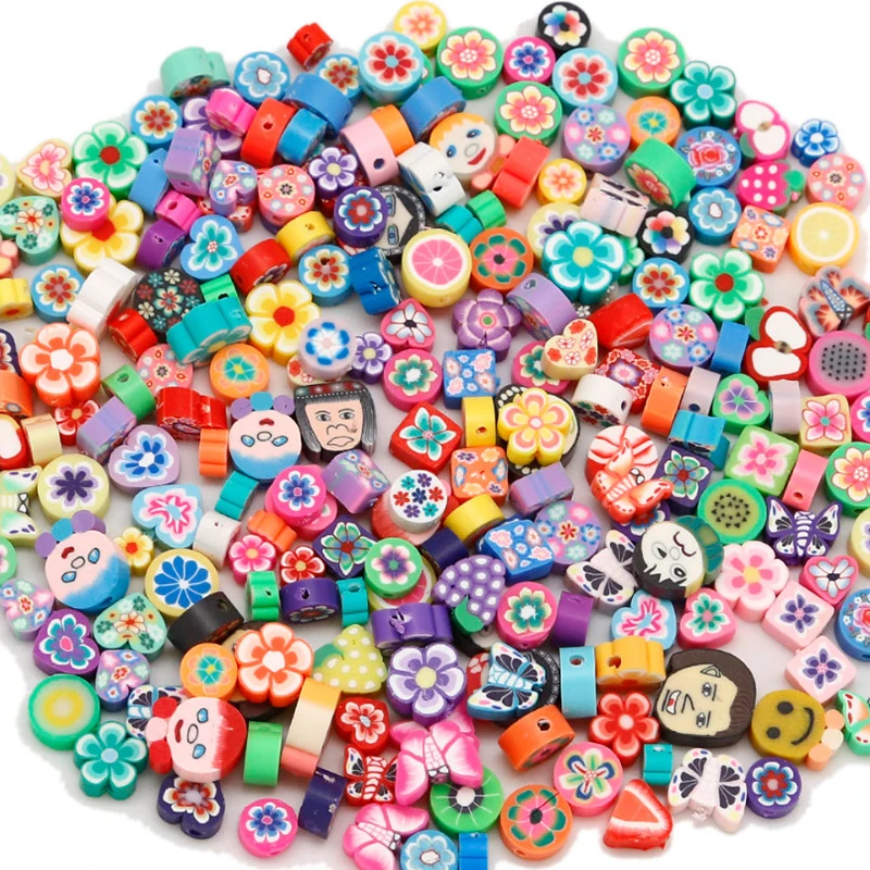 

25PCS/Lot Fimo Fruit Beads Polymer Clay Beads Polymer Clay Spacer Beads Mixed Color DIY Jewelry Making