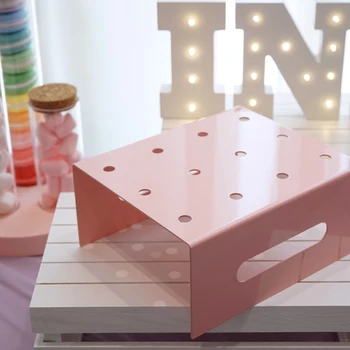 

SWEETGO Push cake lollipop holder 12 holes cupcake stand metal iron 20*17cm cake tools for wedding event dessert table racks