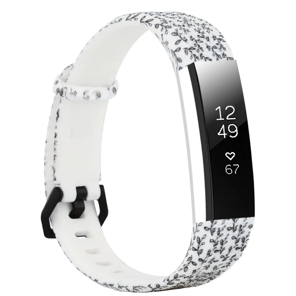 Soft Silicone Sports Replacement Accessories Bands for Fitbit Alta HRFitbit Alta Floral Replacement Wrist Strap For Fitbit Alta (11)