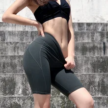 Горячие спортивные шорты для спортзала Колготки женская спортивная одежда Леггинсы для йоги Высокая талия быстросохнущие эластичные