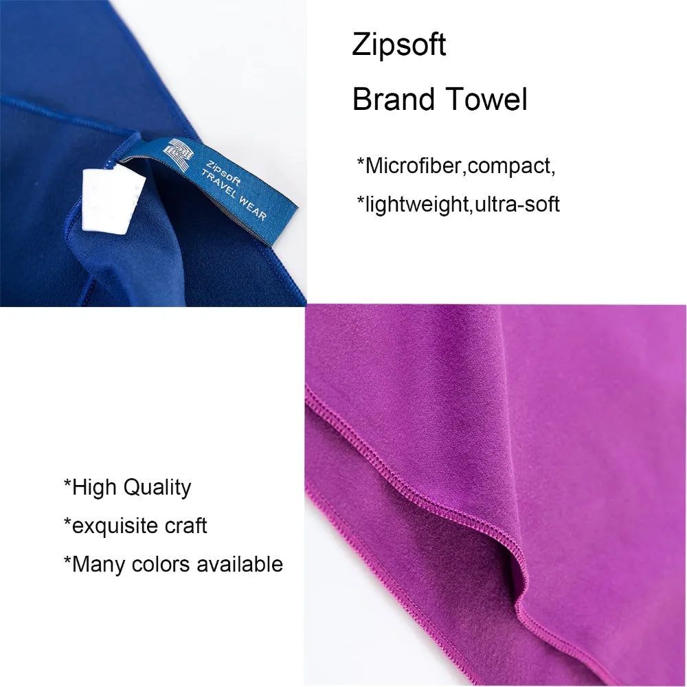 Zipsoft ультралегкое компактное быстросохнущее купальное полотенце из микрофибры антибактериальное Походное полотенце для рук и лица для путешествий на открытом воздухе
