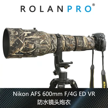 

ROLANPRO Waterproof Lens Camouflage Coat Rain Cover for Nikkor Nikon AF-S 600mm f/4G ED VR Lens Protective Case Gus Case Outdoor