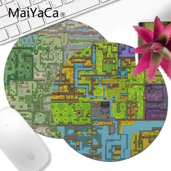 

MaiYaCa The Legend of Zelda map Laptop Round Gaming Mice Mousepad Keyboards Mat Gamer Gaming mouse pad Round Desk Mat muismat