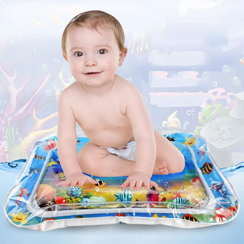 

Infant Children Water Game Pad Mat Inflatable Thickening PVC Children Fun Activity Game Center Baby Water Pad Baby Belly Time
