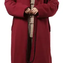 Унисекс зимний теплый плащ для медитации буддийский плащ дзен лай монахи Шаолинь Единоборства костюмы униформы краситель