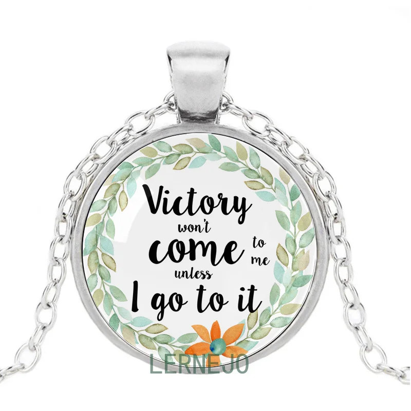 Encouraging Words Letters Necklace Inspirational Sentence Verse Torque