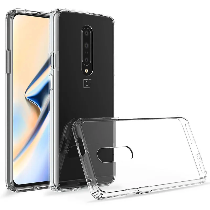 Для Oneplus 7 Pro чехол Гибридный прозрачный жесткий PC акриловый силиконовый бампер Защита задняя крышка для One Plus 7 Pro 1+ 7 Oneplus 7 Чехол