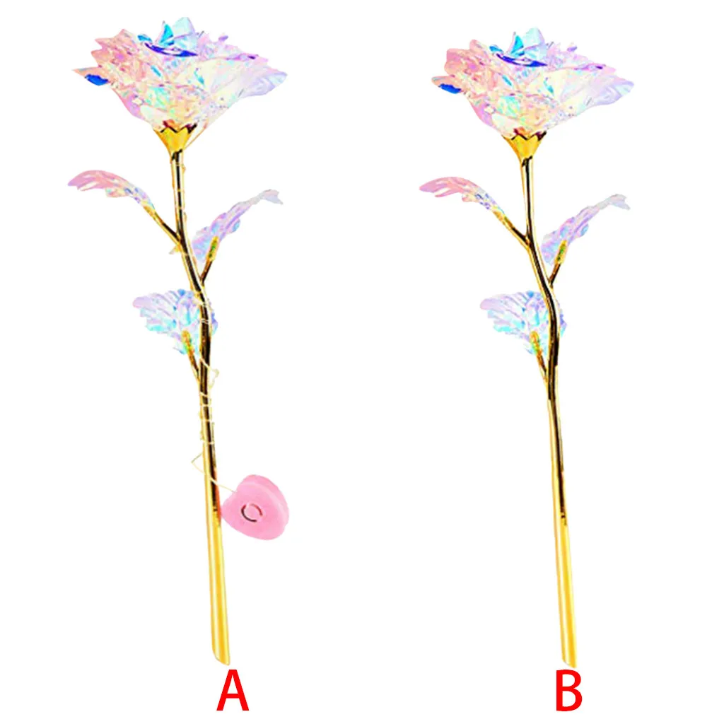 Красочные светящиеся Искусственный цветок розы уникальные подарки для девочек и женщин d90410