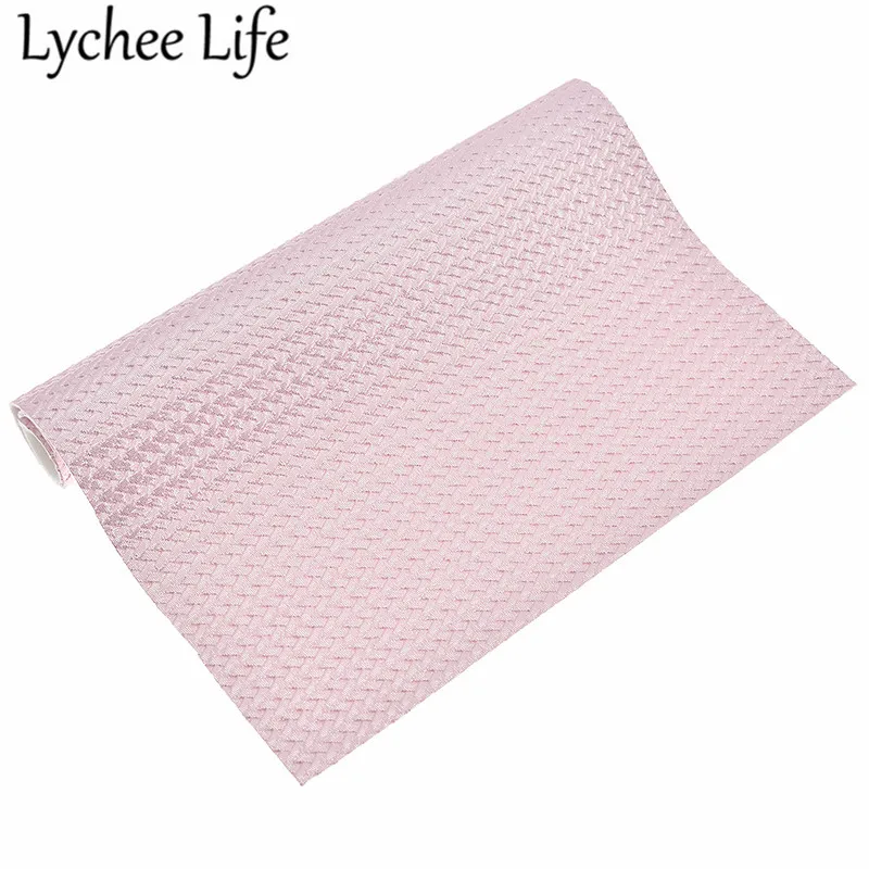 Lychee Life 29x21 см Переливающаяся тканая кожаная ткань, одноцветная А4, искусственная ткань, сделай сам, ручная работа, швейная одежда, декоративные принадлежности