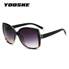 YOOSKE новые модные солнцезащитные очки для женщин Роскошные брендовые Винтажные Солнцезащитные очки женские трендовые простые дизайнерские очки UV400