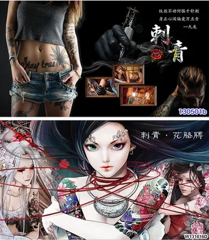 

Hundred Ghost Night Tattoo Wallpaper 3D Japanese Style Decoration Background Wall Decoration Prajna Studio Wallpaper